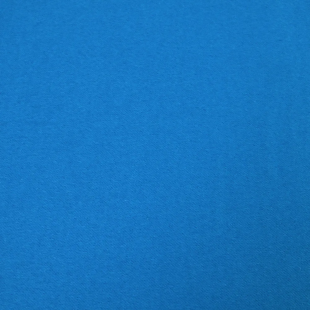 100% cachemire double face bleu azur au mètre