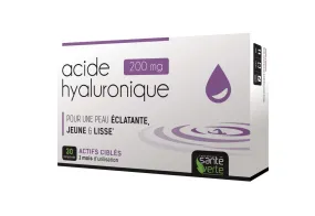 ACIDE HYALURONIQUE - Peau Eclatante Jeune et Lisse, 30 comprimés | Sante verte  - Parapharmacie Boticinal