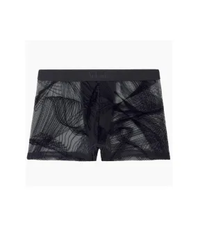 AUBADEMEN Boxer Homme Tulle WAVS Noir