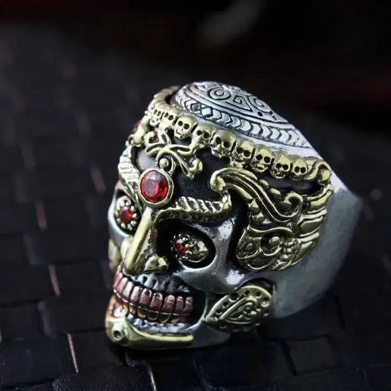 Bague motard femme égyptienne (Argent)