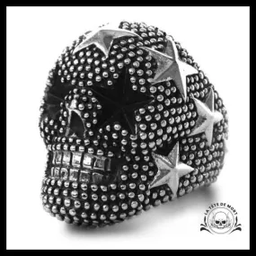 Bague Skull Star (Acier)