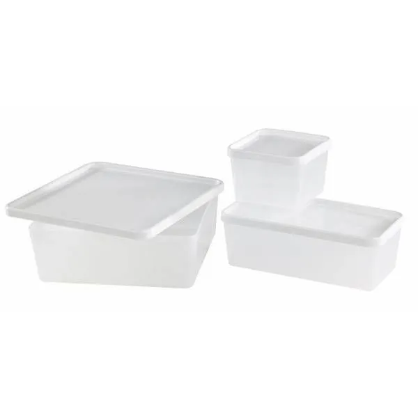 Boite + couvercle blanc