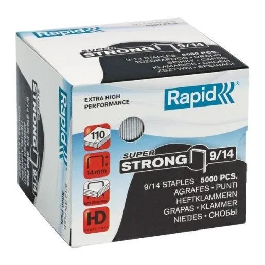 Boite de 5000 Agrafes 9/14mm SuperStrong