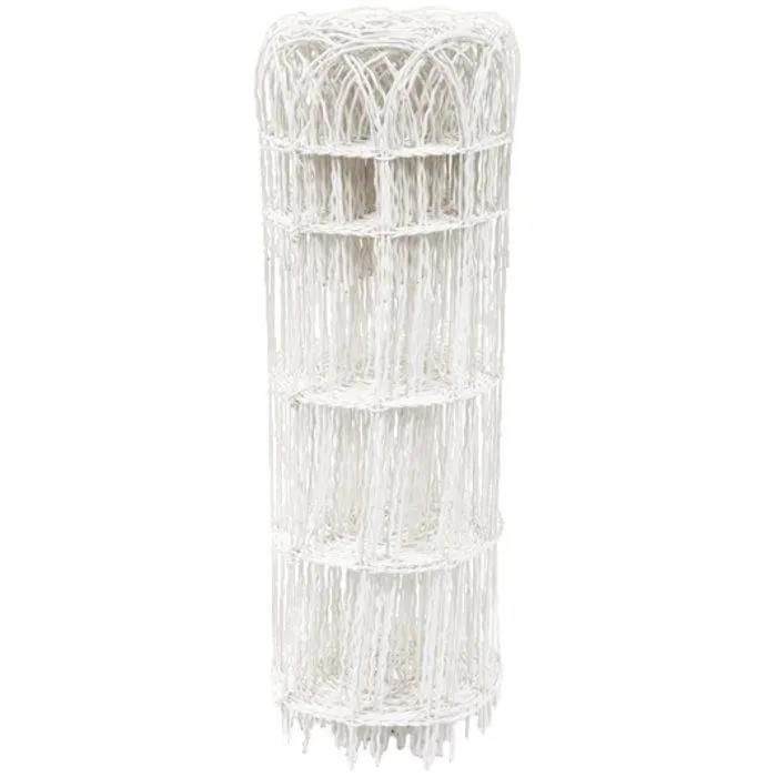 Bordure parisienne grillage plastifié blanc Filiac - H.0,4 m - L.10 m