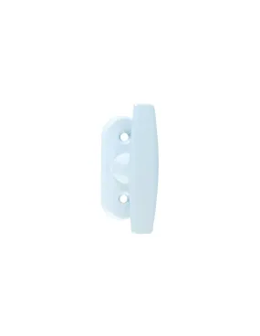 Bouton crémone aluminium epoxy blanc-Bouton crémone aluminium Epoxy blanc