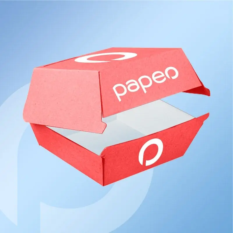 Boîte à burger personnalisée, emballage à hamburger en carton
