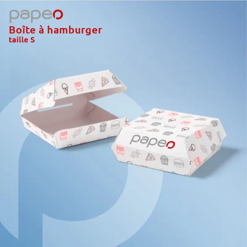 Boîte à burger personnalisée, emballage à hamburger en carton