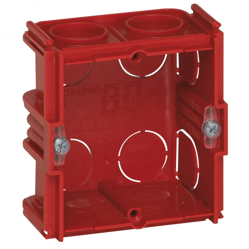 Boîte à encastrer carrée Batibox maçonnerie 1 poste profondeur 40mm (090531)