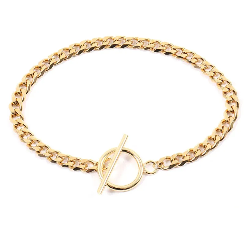 Bracelet de chane plaqué or