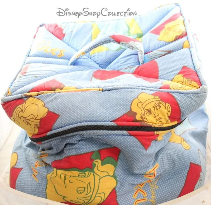 Caisse en tissus vintage DISNEY Hercule tissus rembourré 40 cm