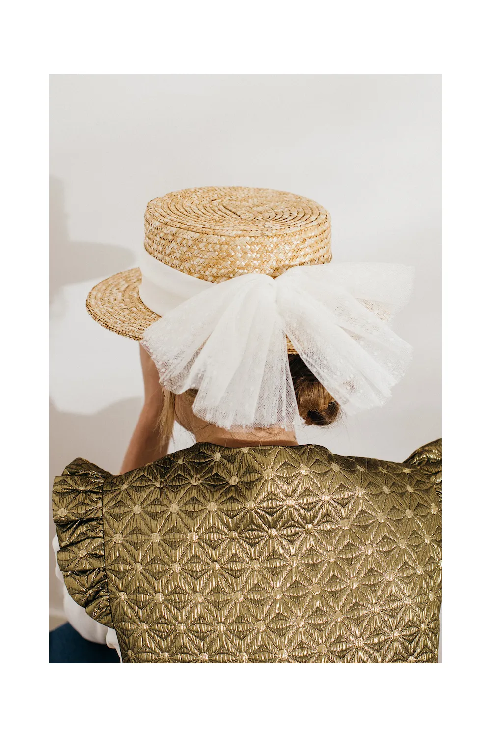 CANOTIER TULLE PLUMETIS - COLLECTION BLANCHE