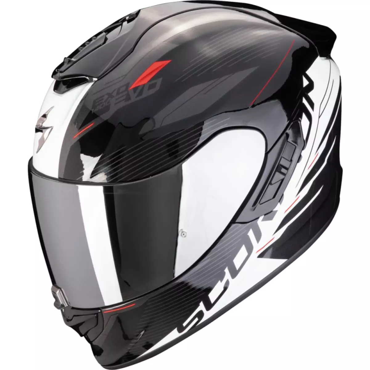 Casque Scorpion Exo-1400 Evo II Air Luma Noir Blanc - Casque Intégral