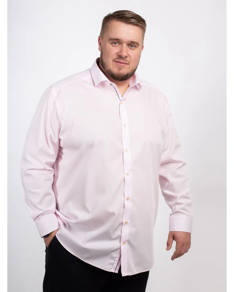 Chemise  J.Ordell grande taille rose NI - Size-factory