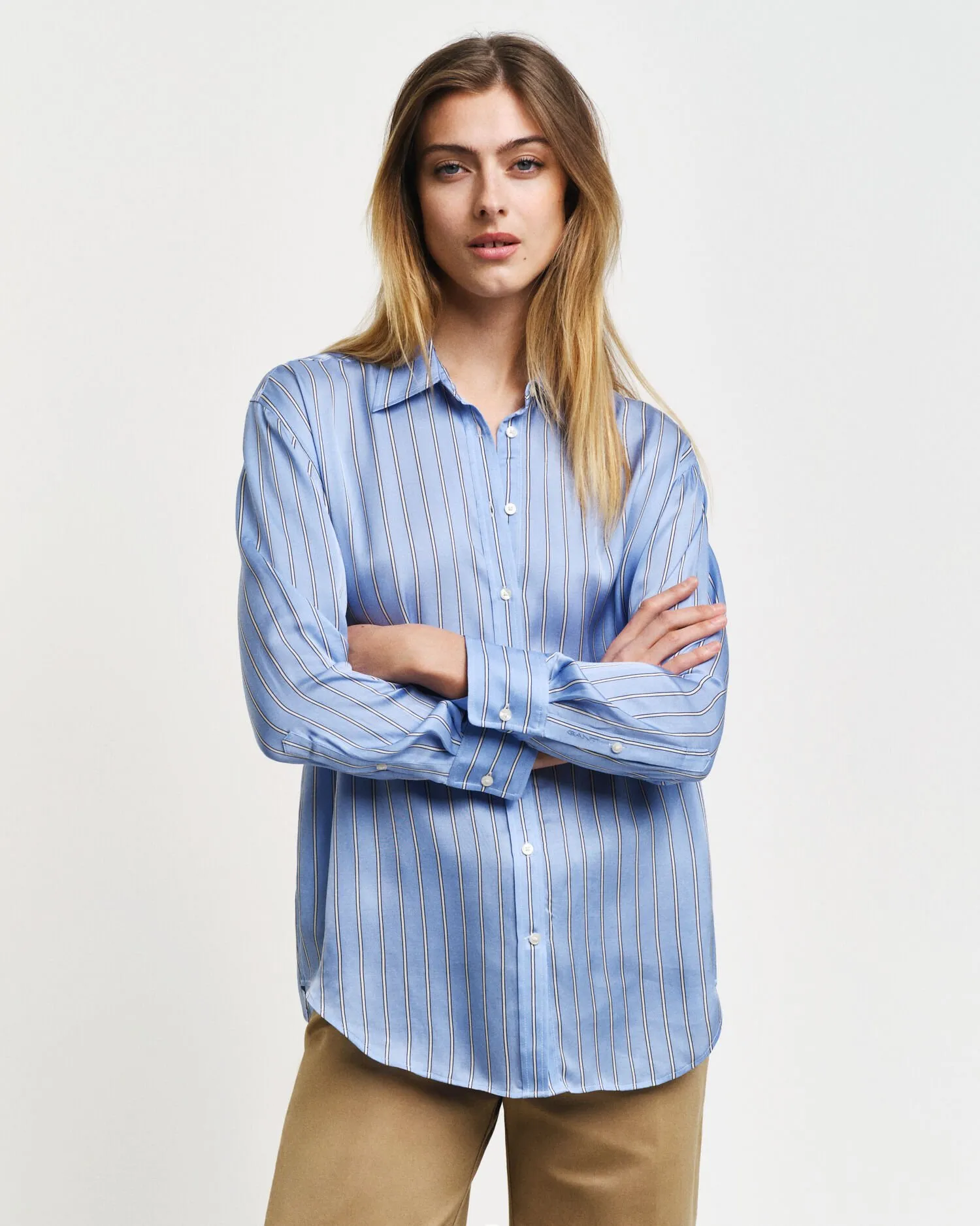 Chemise relaxed fit à rayures Fluid