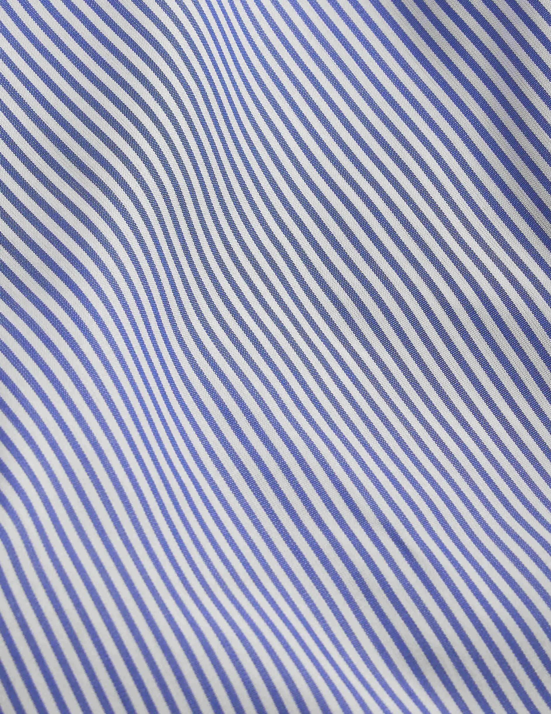 Chemise semi-ajustée rayée bleue