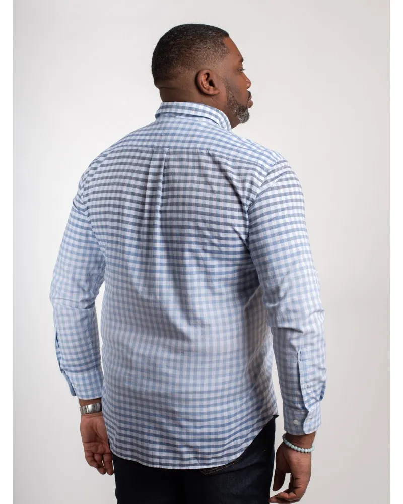 Chemise à carreaux Eden Park grande taille bleu - Size-factory