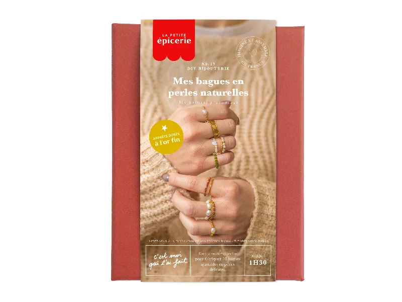 Créez avec ce Kit DIY Mes bagues en perles naturelles !