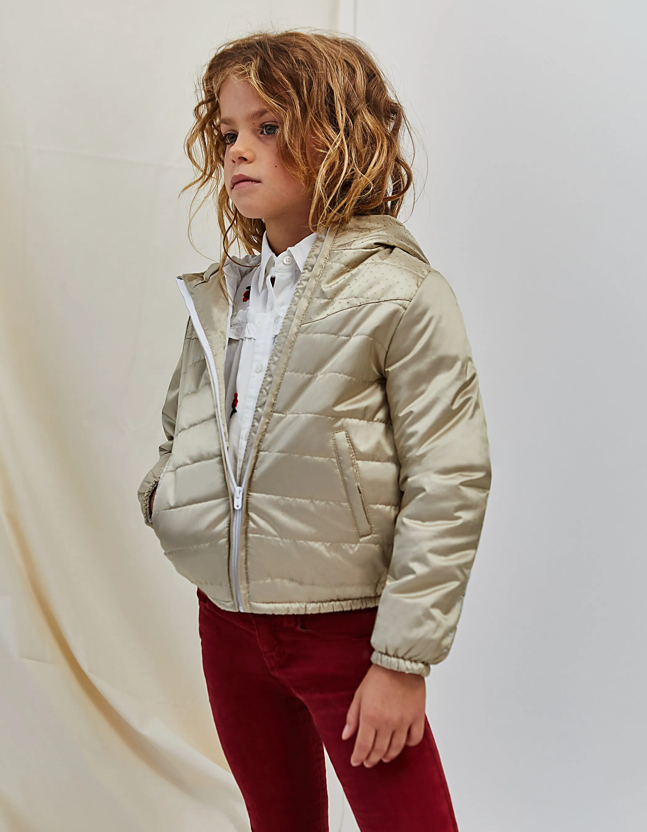Doudoune gold IKKS SPORT LAB fille
