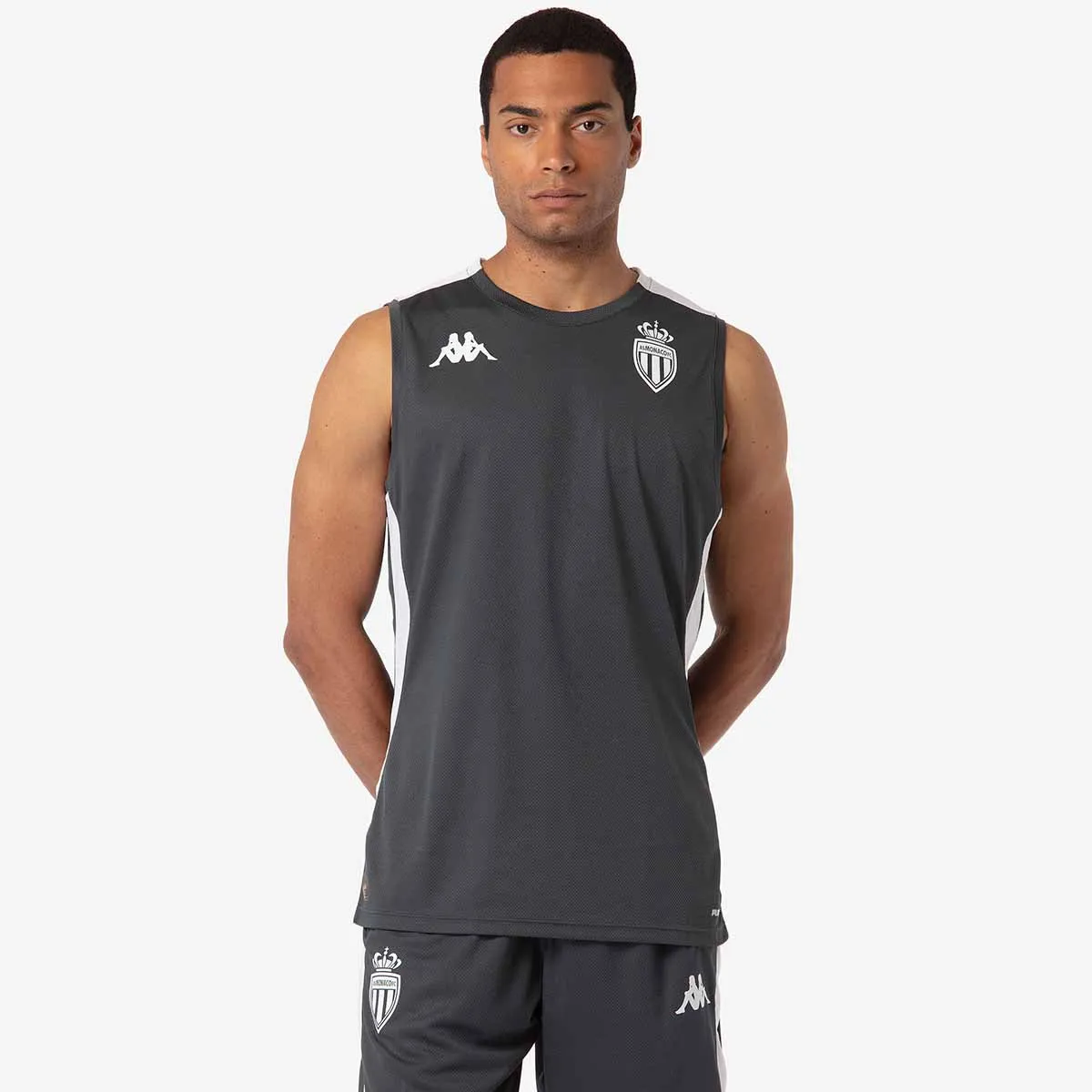 Débardeur Abriz Pro 8 AS Monaco 24/25 Gris Homme