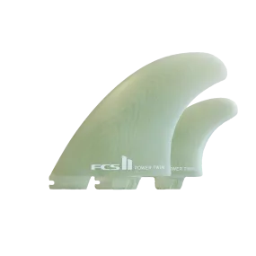 FCS | FCS II Power Twin PG Clear Twin + 1  Fin Set