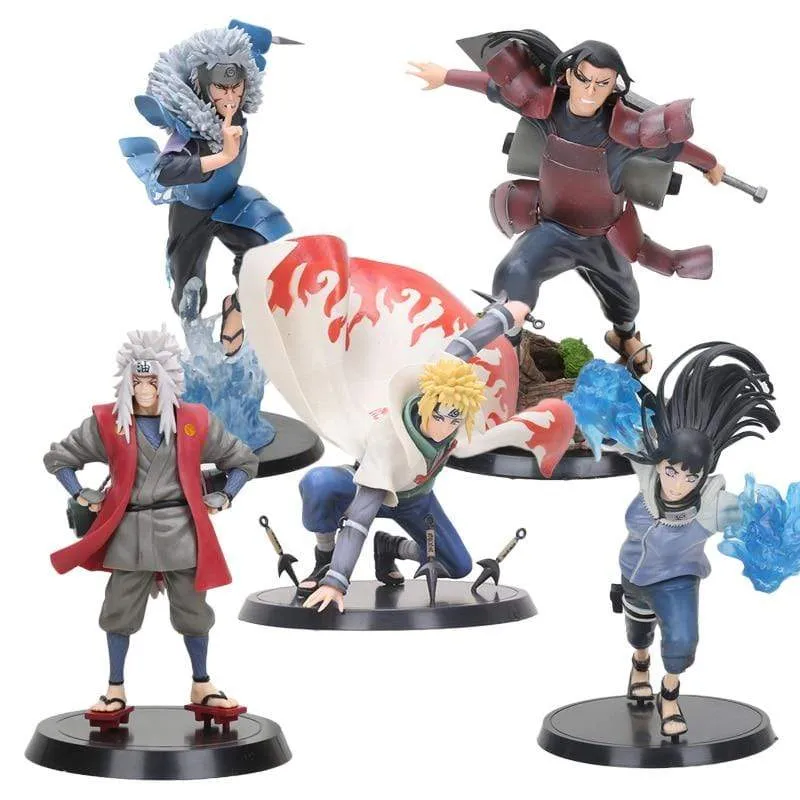 Figurine Naruto Shippuden Namikaze Minato Jiraiya Hinata Senju Hashirama Tobirama