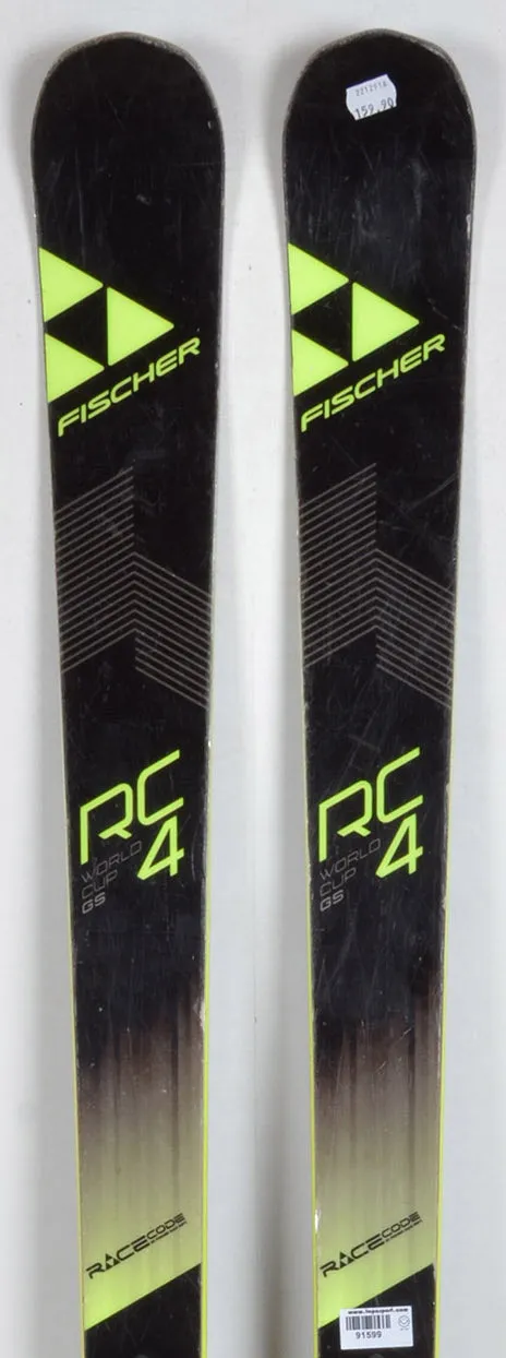 Fischer RC4 Worldcup GS JR FIS Black - skis d'occasion Junior