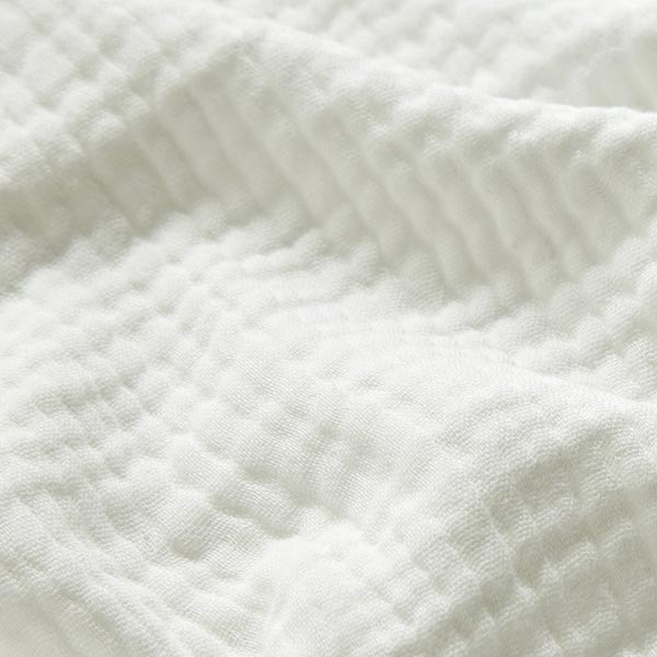 GOTS Tissu triple gaze de coton – écru