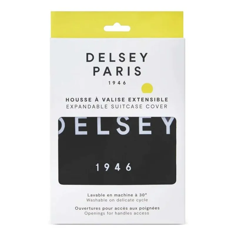 Housse de valise S DELSEY noir | Planetebag.com