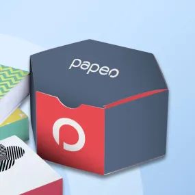 Impression de boîte hexagonale en papier ou en carton pas chère