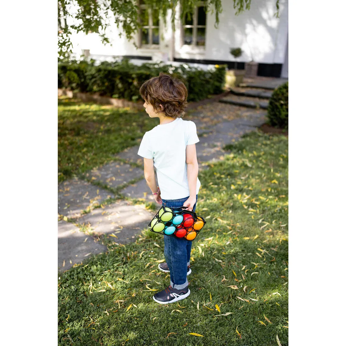 JEU DE 8 BOULES DE PTANQUE EN PLASTIQUE