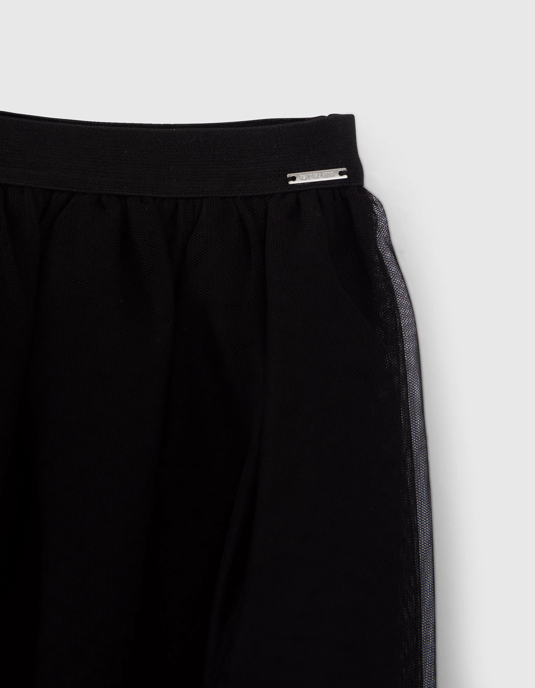Jupe noire tulle asymétrique fille