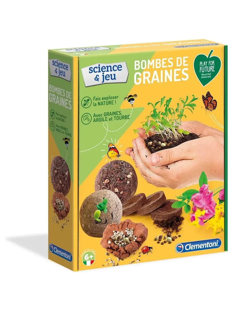Kit sciences et jeu : Play for future : Bombe de graines - N/A