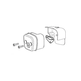 Kit échappement tronçonneuse Husqvarna - 545006044