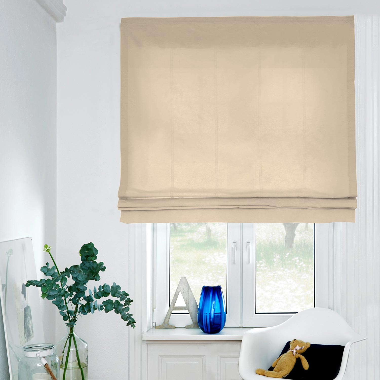Lin de décoration Uni – noix de cajou