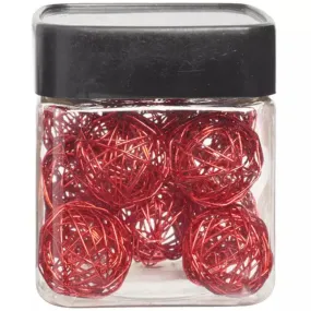 Lot de 12 boules en métal