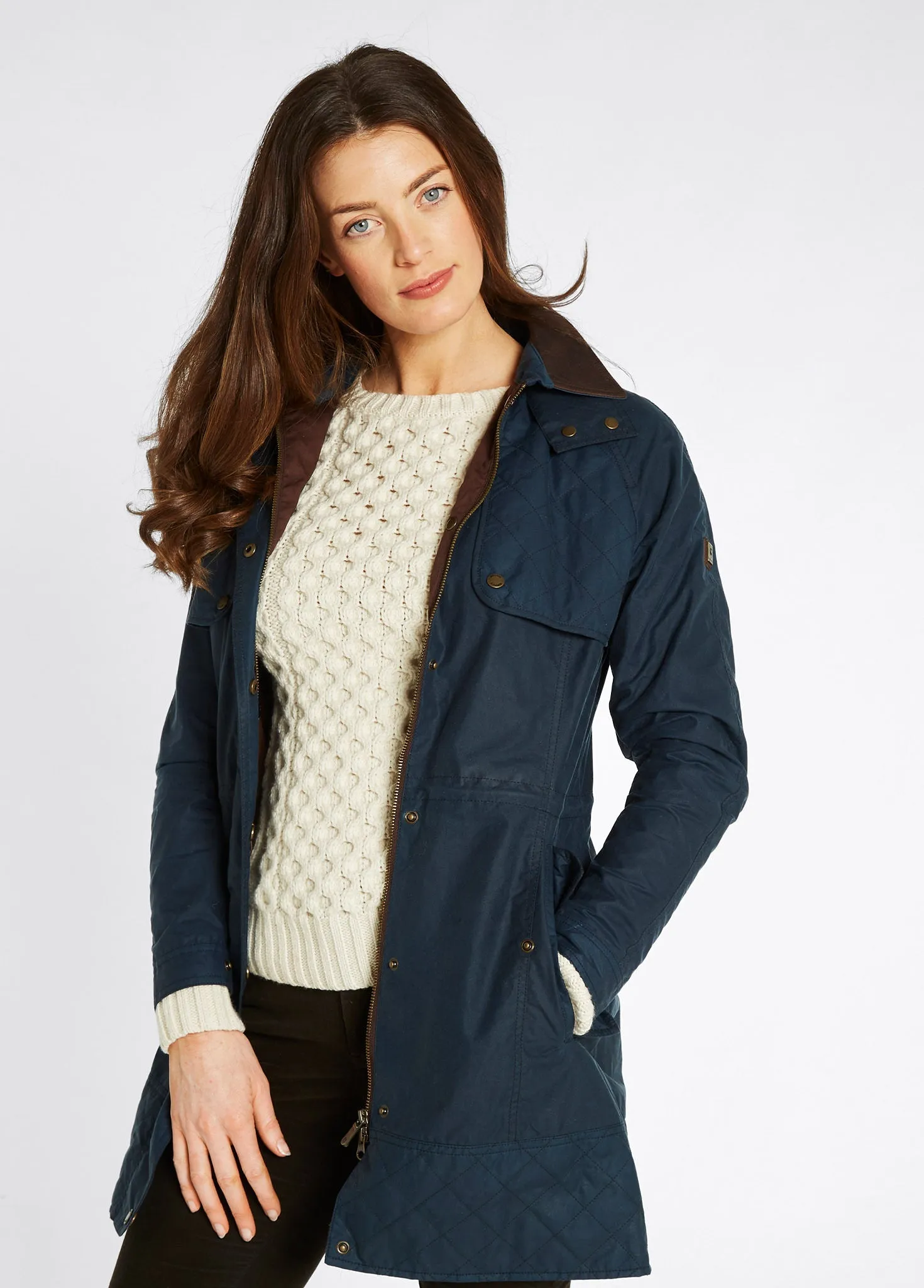 Manteau ciré Radford Femme - Storm Blue