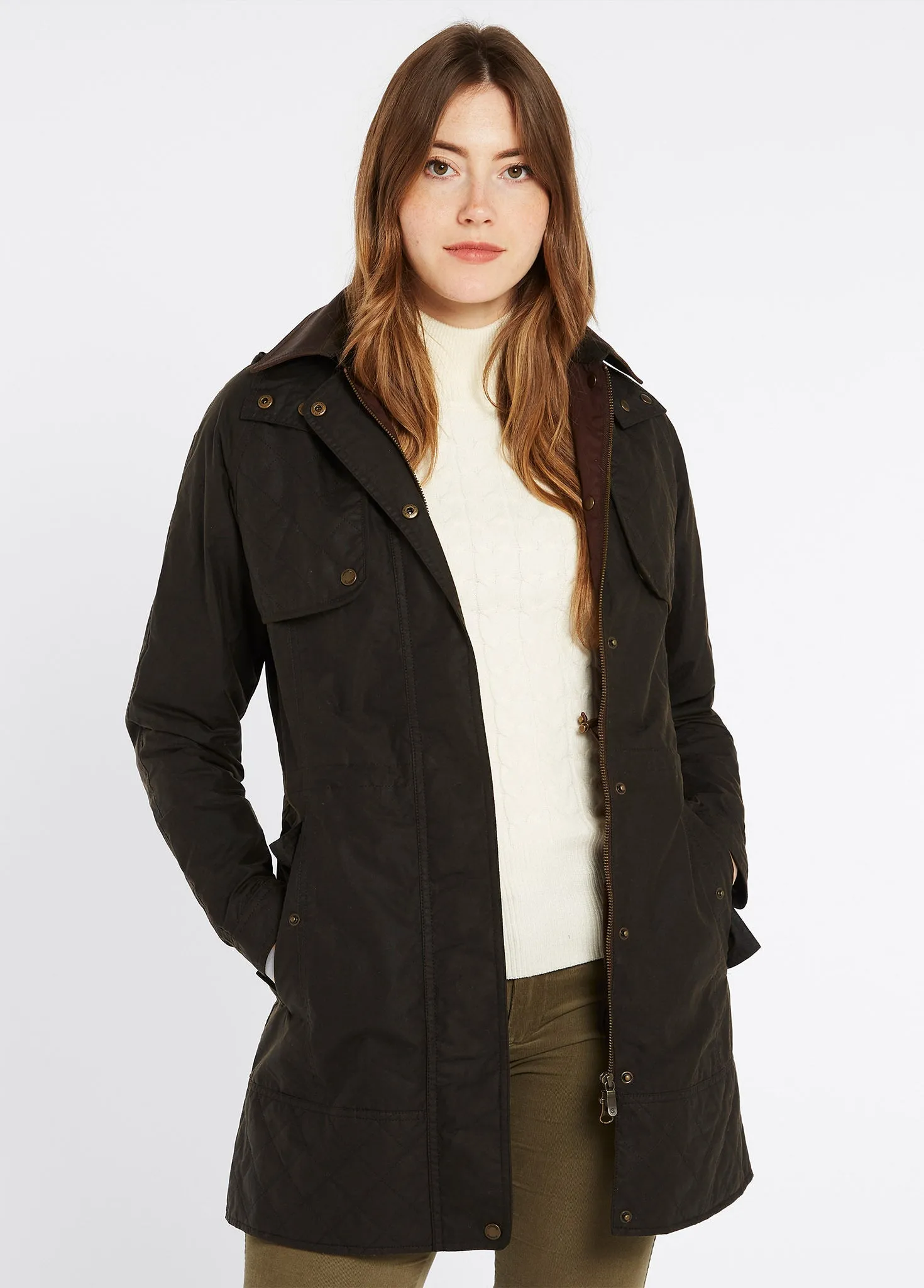 Manteau ciré Radford Femme - Verdigris