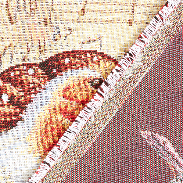 Objet décoratif Gobelin Rouge-gorge avec partition – blanc