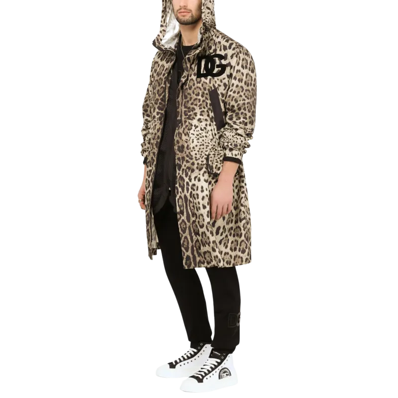 Pantalon de jogging en jersey de coton noir écusson DG 3D