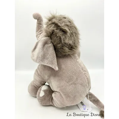 Peluche Junior éléphant Le livre de la jungle Disney Store 2013 gris écusson 37 cm