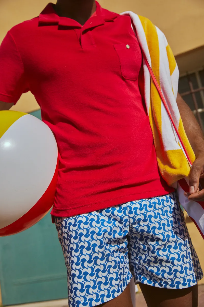 Polo éponge Rouge pour homme | GILI'S