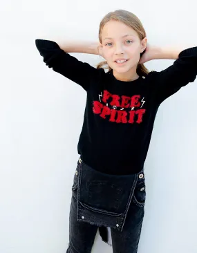 Pull 'Free Spirit' et son tulle plumetis fille