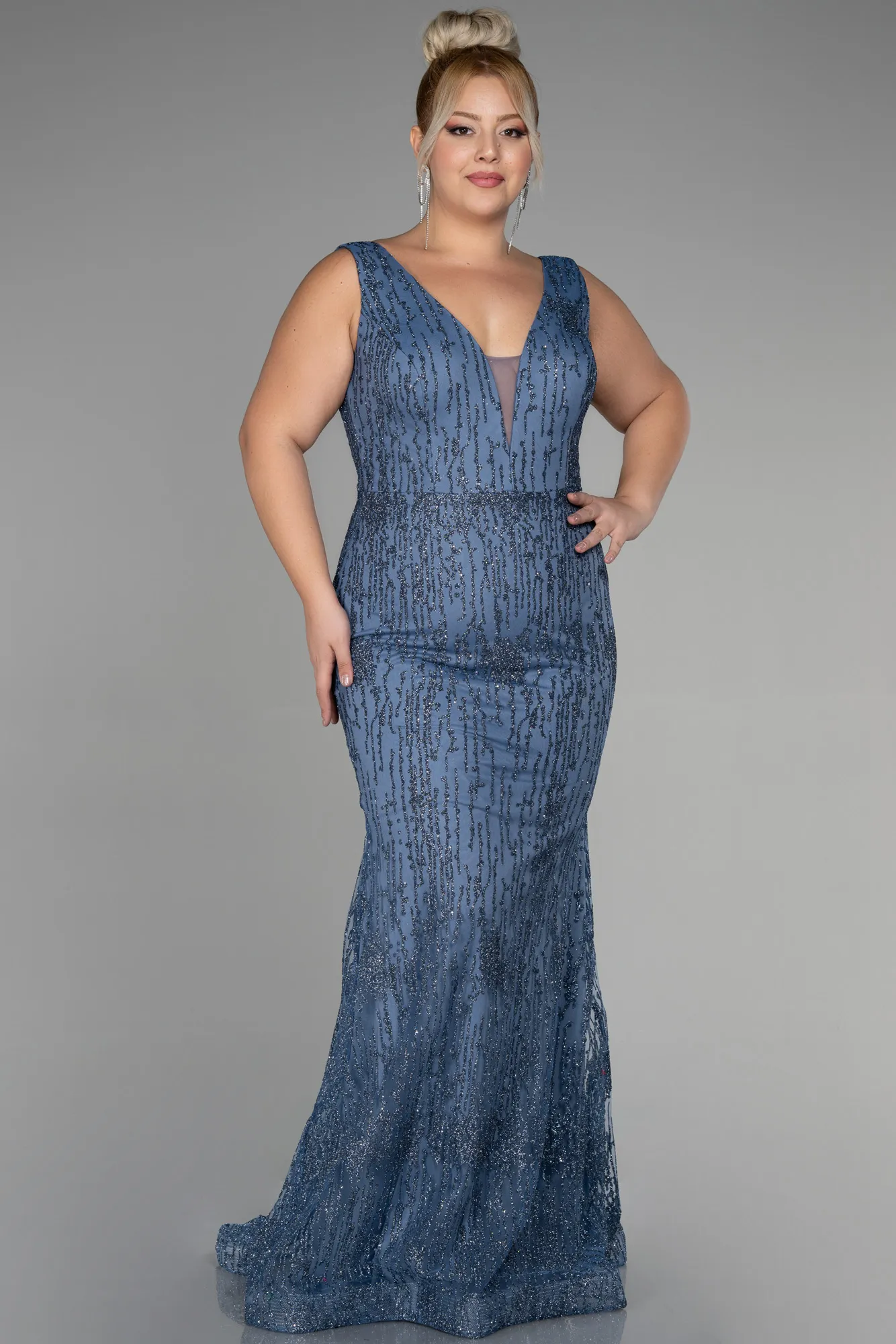 Robe De Fiançailles Grande Taille Longue Rouge Bordeaux ABU3368