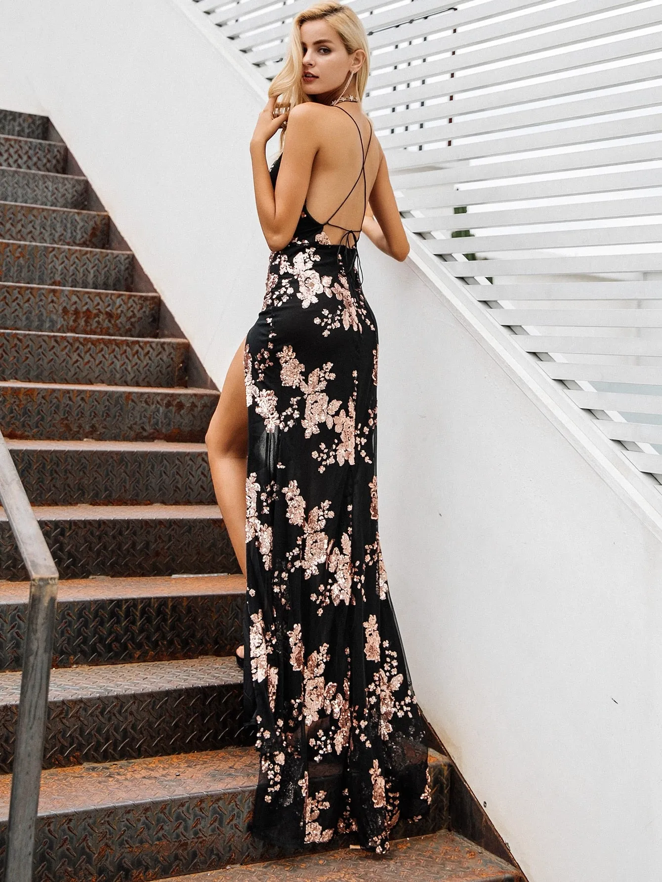 Robe Longue Fleurie Habillé