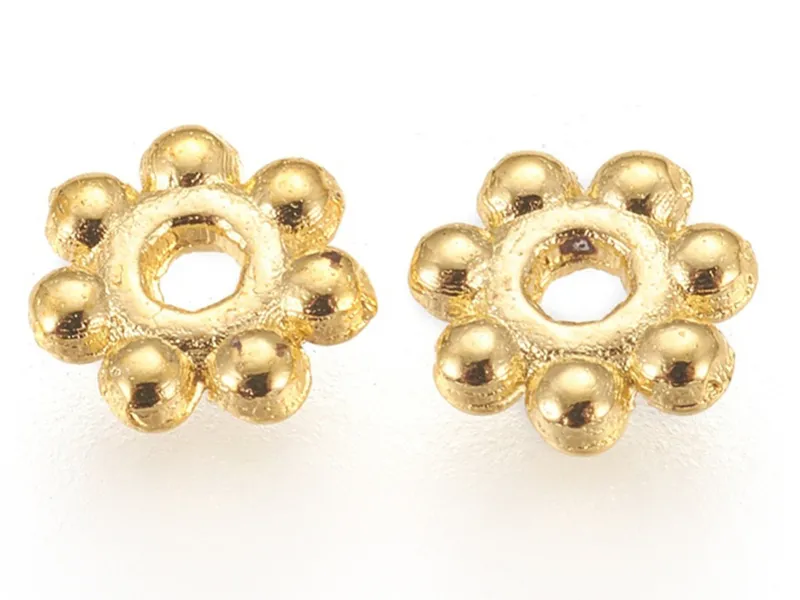 Réalisez des bijoux avec 20 perles intercalaires petites boules dorées