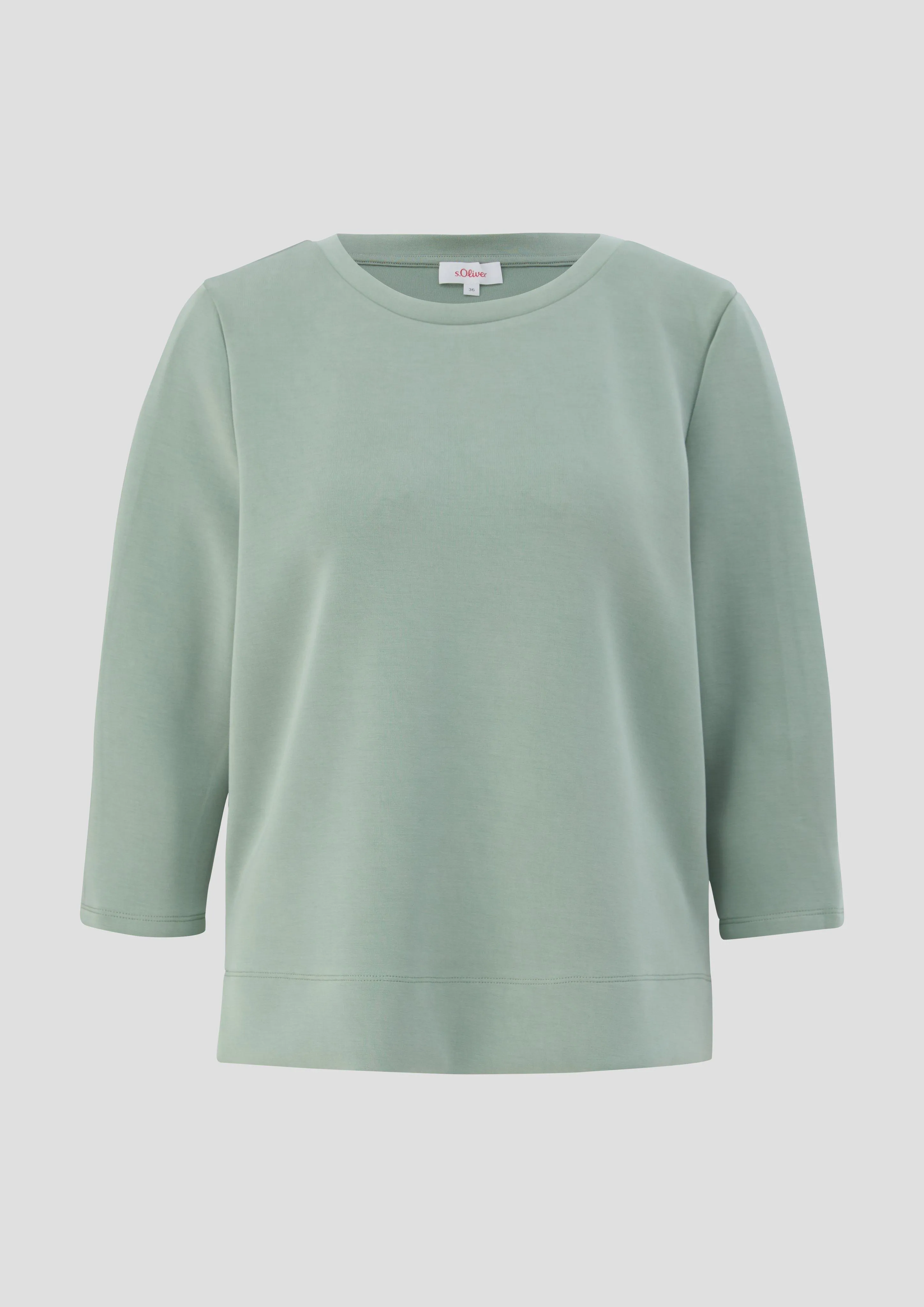 Sweat-shirt en jersey scuba orné d’un pli