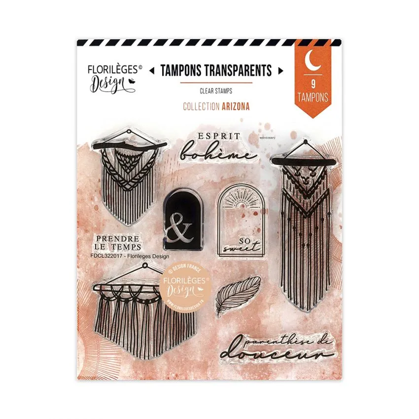 Tampon Clear Florilèges Design Arizona - Esprit Bohème