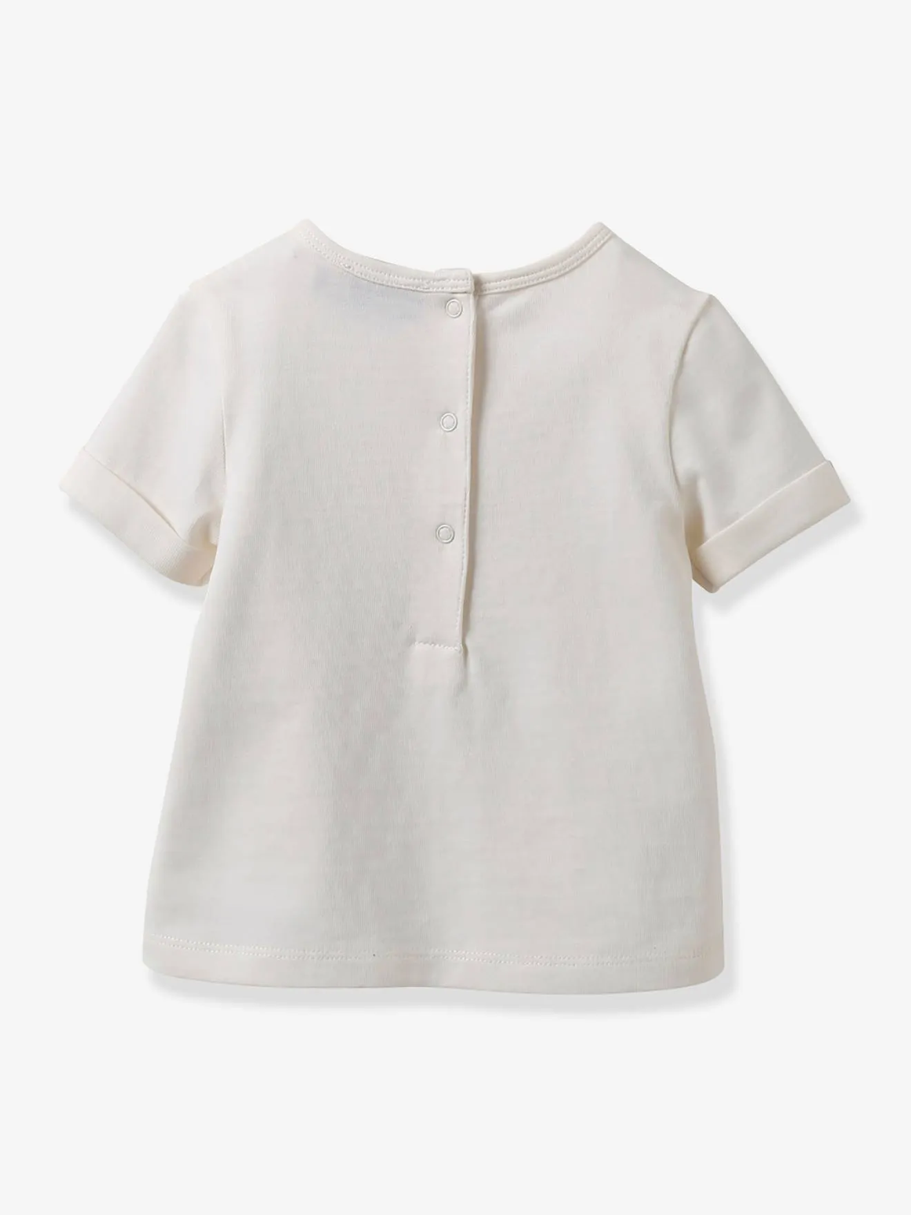 Tee-shirt bébé tissu Liberty coton biologique CYRILLUS écru - Cyrillus
