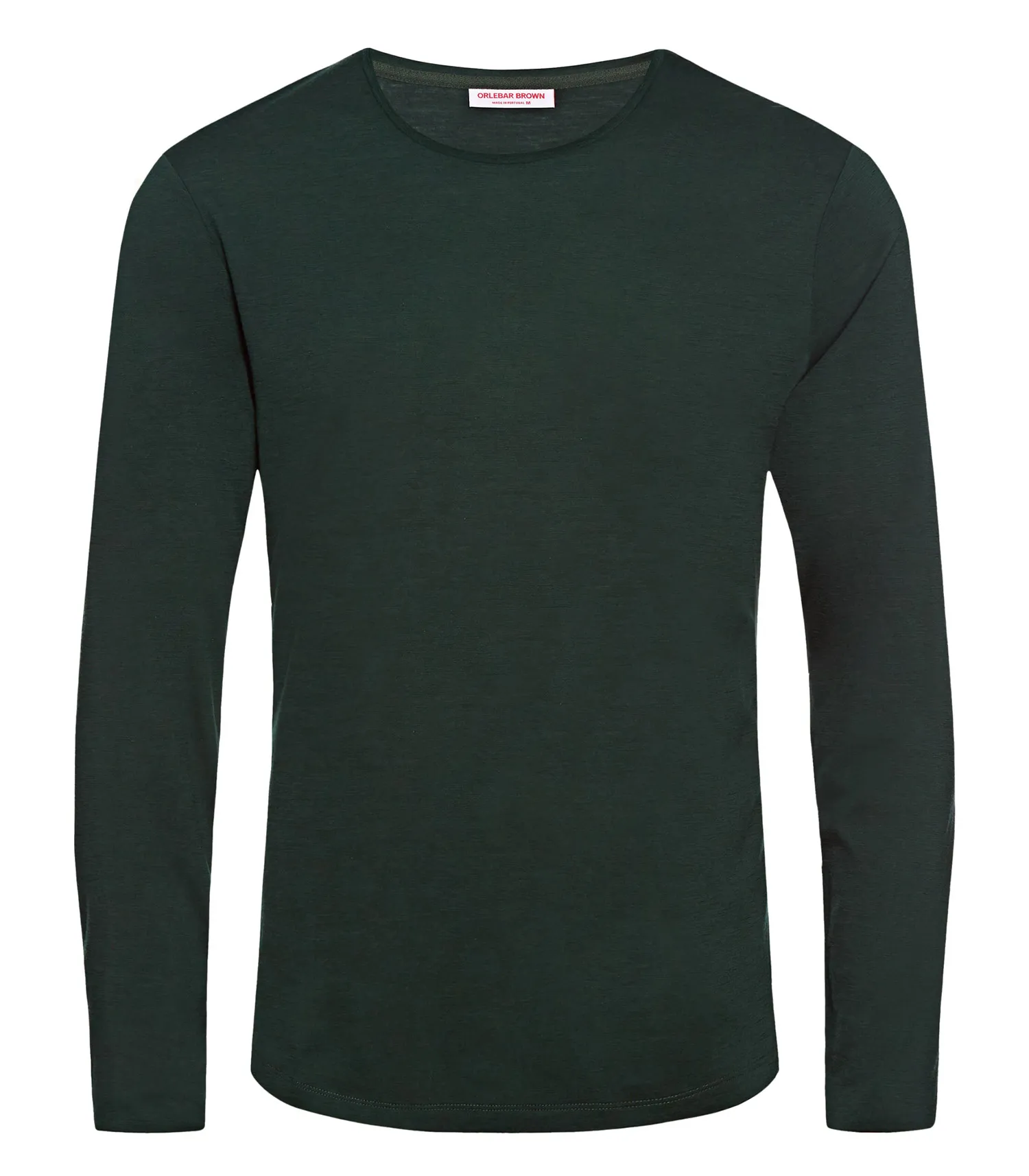 Tee-shirt OB-T LS Merino Racing Green Orlebar Brown - Jane de Boy