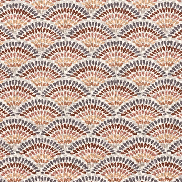 Tissu de décoration Semi-panama arcs en éventail – nature